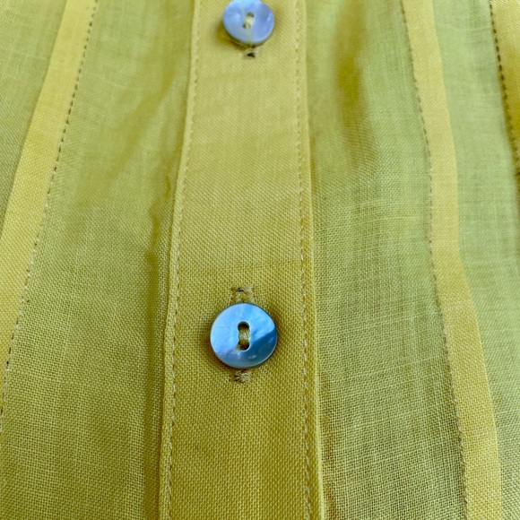Linen button down top - Picture 5 of 6